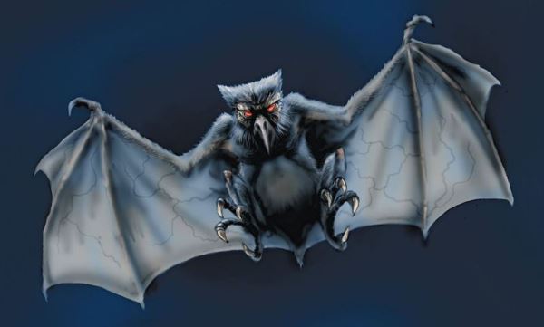 Огромное крылатое существо появилось из НЛО